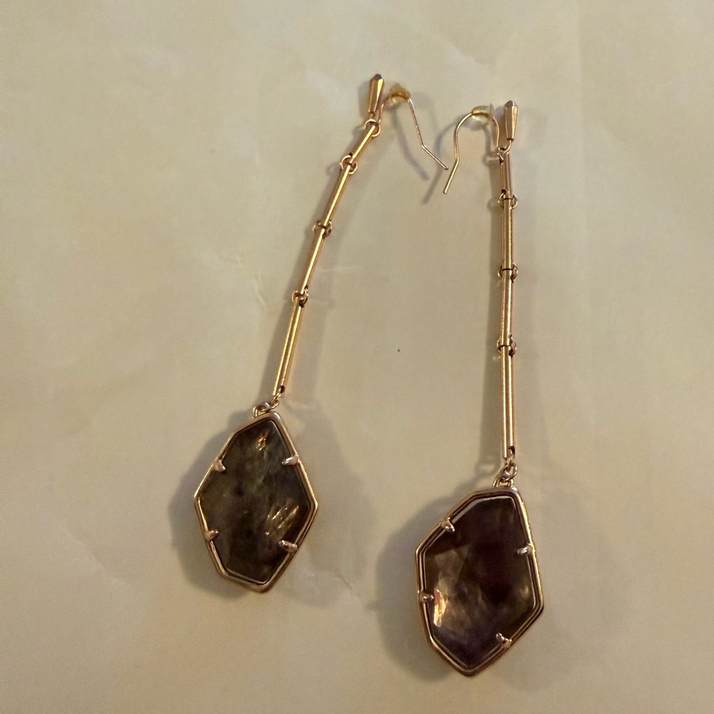 Kendra Scott Chairman Rose Gold Drop Earrings